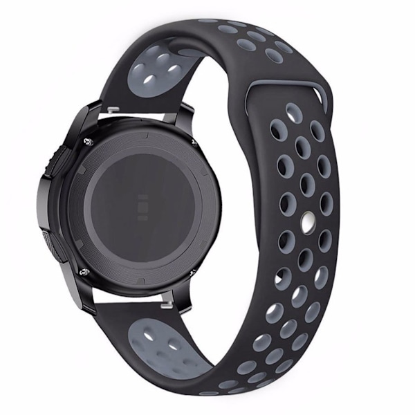 Universel tofarvet design urrem - Sort / Grå Black