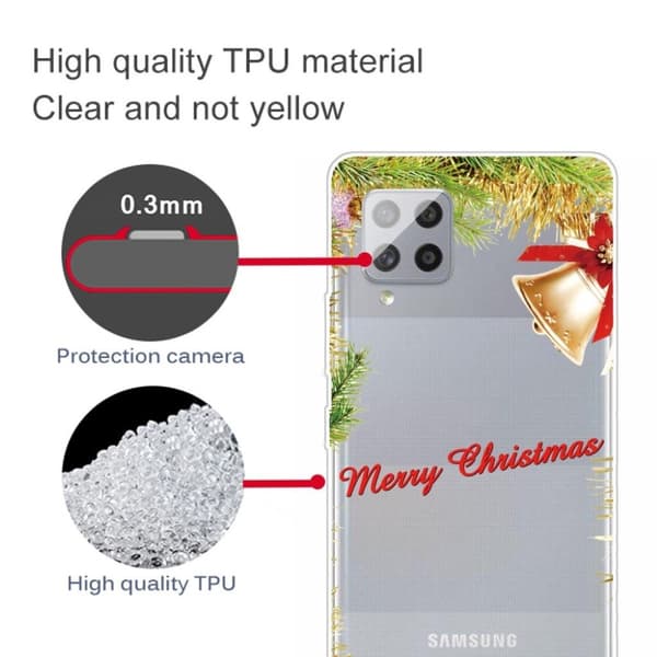 Juletaske til Samsung Galaxy A42 5g - Klokke Gold