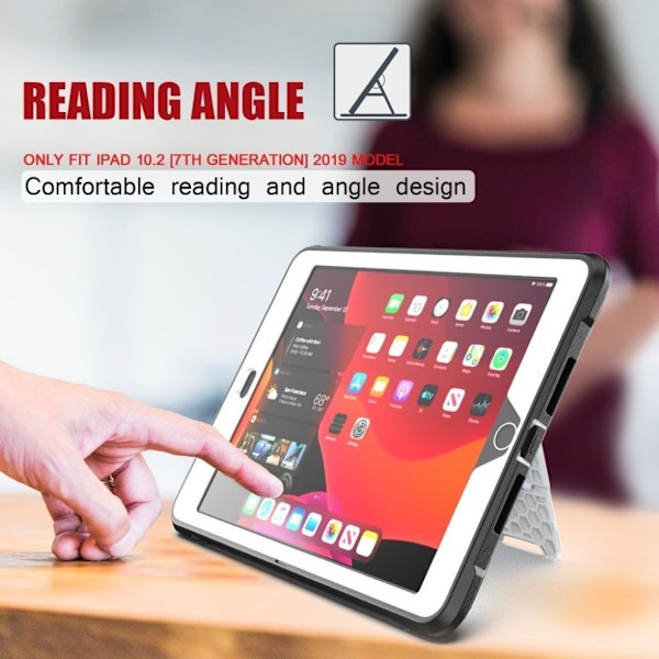 iPad 10.2 (2019) hållbart - Vit Vit