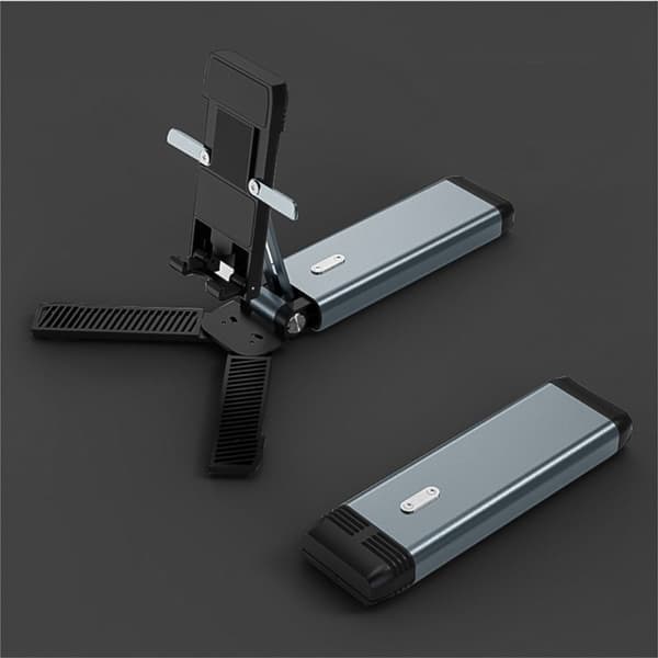 Universell sammenleggbar telefonholder - Hvit White