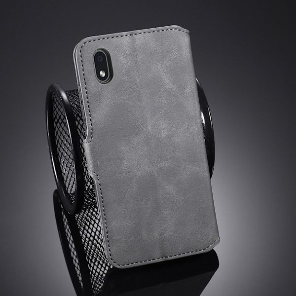 DG.MING Samsung Galaxy M01 Core / A01 Core Retro etui - grå Silver grey