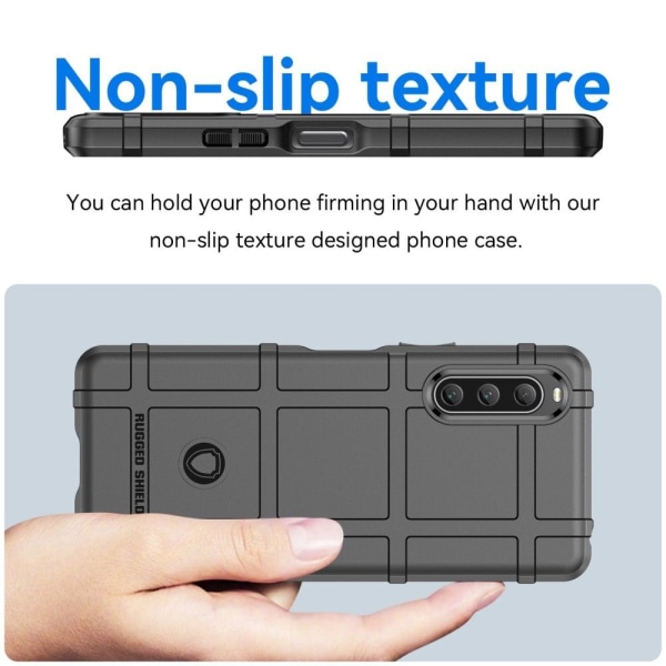 Rugged Shield Suojakotelo Sony Xperia 10 V - Musta Black d8cd | Black |  Mjukplast | Fyndiq