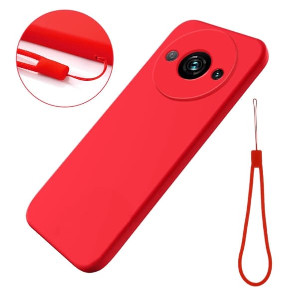 Matte Liquid Xiaomi Redmi A3 / Xiaomi Poco C61 silikone cover - Rød Red