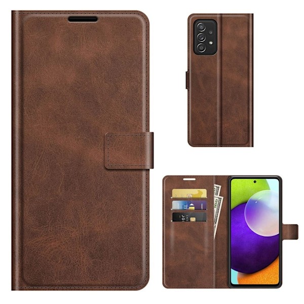Lompakko Nahkakotelo For Samsung Galaxy A52s 5G / A52 5g / A52 - Kahvi Brown