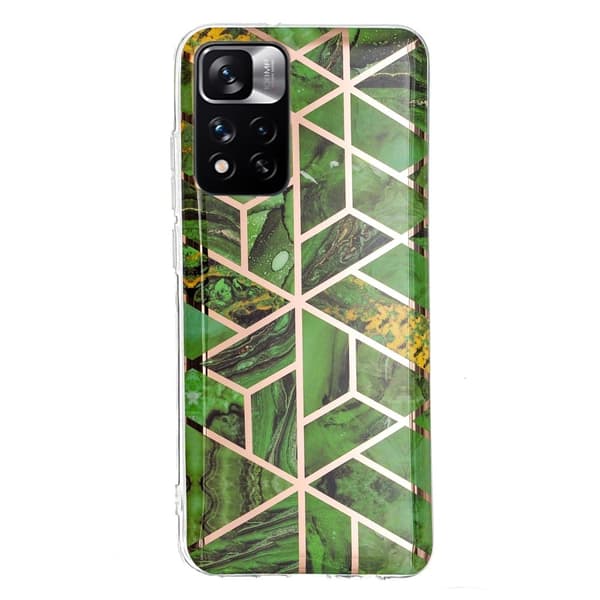 Marble Xiaomi Redmi Note 11 Pro 5G / 11 Pro Plus 5g Etui - Rhombus / Grøn Green