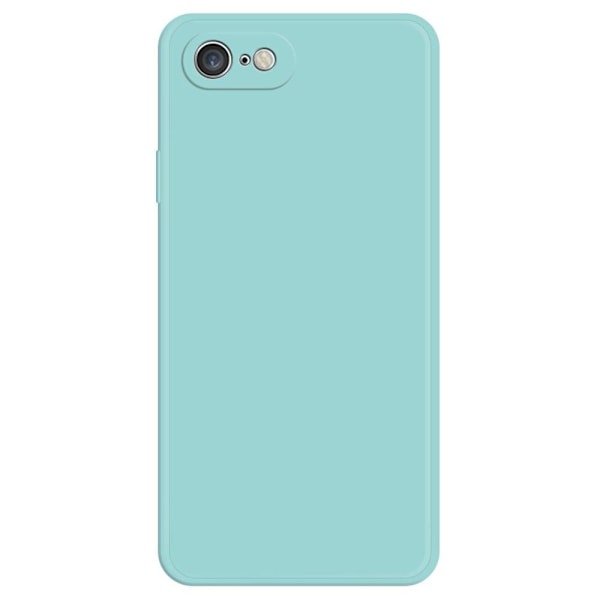 Avfasat gummerat droppskydd för iPhone SE (2022) / SE 2020 / 8 / 7 - Cyan Grön