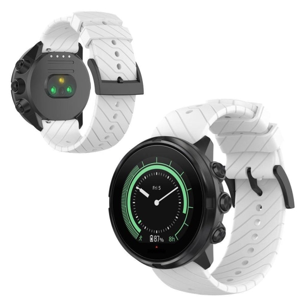 Suunto 9 kestävä silikoninen kellonauha - Valkoinen White