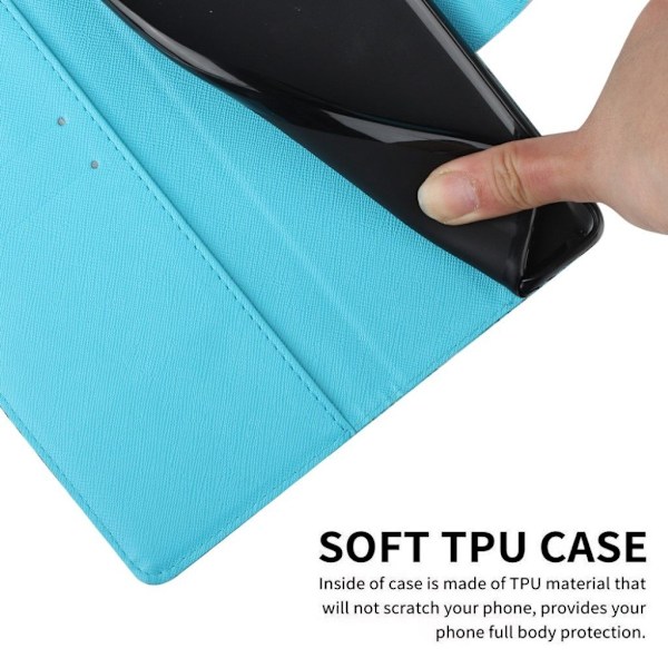Wonderland Samsung Galaxy A32 flip kuoret - Maaginen Perhonen Blue