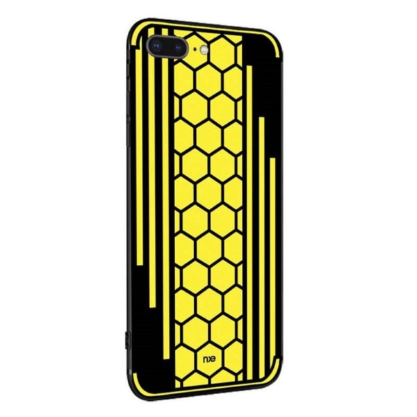 NXE iPhone 7 Plus ja 8 Plus hunajakennokuvioitu suojakuori - Kel Yellow