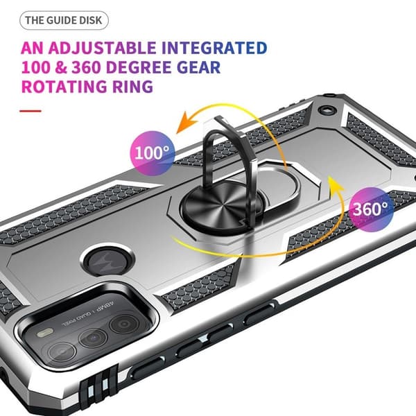 Bofink Combat Motorola Moto G50 deksel - Sølv Silver grey