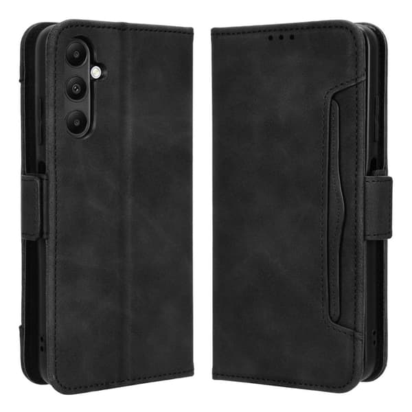 Modernt Samsung Galaxy A05s fodral med plånbok - Svart Svart