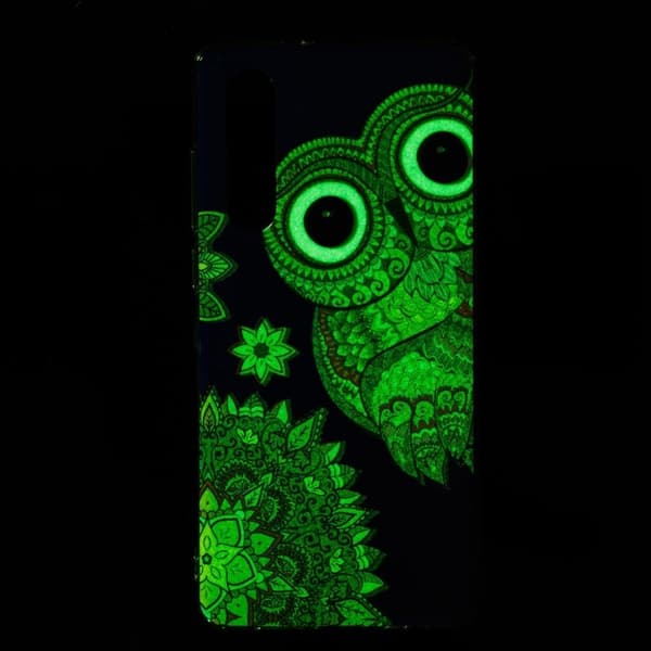 Huawei P30 Selvlysende Etui Med Mønster - Ugle Multicolor