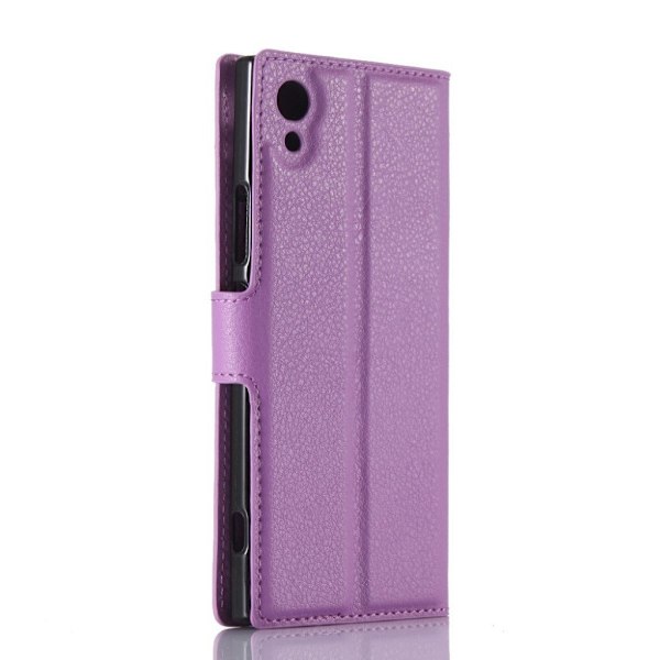 Sony Xperia XA1 stilfuldt læder-etui - Lilla Purple