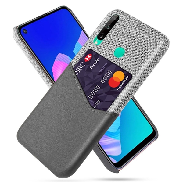 Bofink Huawei P40 Lite E kortdeksel - Mørkegrå Silver grey