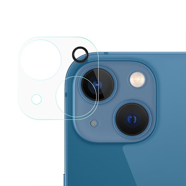 iPhone 13 Mini 9H kameralinsskydd av härdat glas Transparent