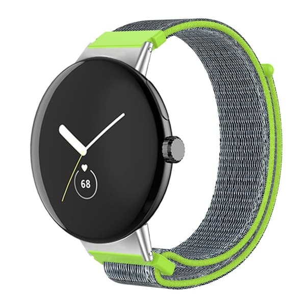 Google Pixel Watch nylonklokkerem - Grønn / Blå Green