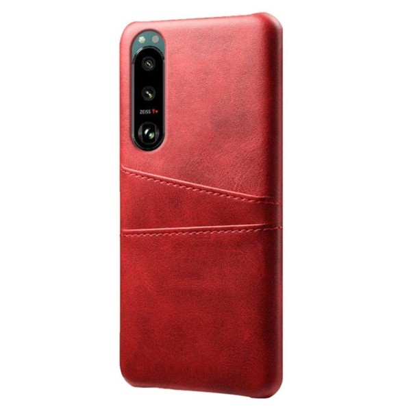 Dual Card case Sony Xperia 5 III - Rød Red