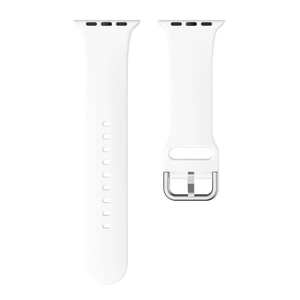 Apple Watch Series 5 40 mm klockarmband i silikon - Vit Vit