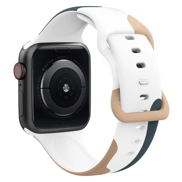 Apple Watch (45 mm) morandi klokkerem i silikon - Morandi Blå / Brun / Hvit Multicolor