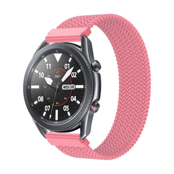 Elastisk nylon-urrem til Samsung Galaxy Watch 4 - Lyserød Størrelse: L Pink