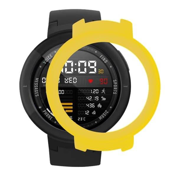 Huami Amazfit Verge / Verge Lite Hard Frame Protective Bumper Shell Case - Gul Yellow