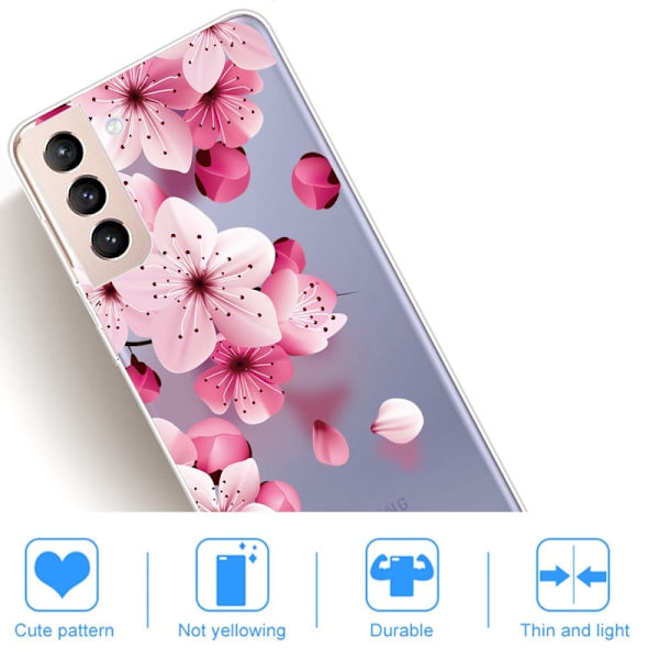 Deco Samsung Galaxy S22 skal - Persikoblomma Rosa