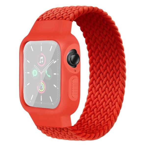 Apple Watch Series 6 / 5 44mm yksinkertainen nailon kellonauha - Punainen / Punainen Red