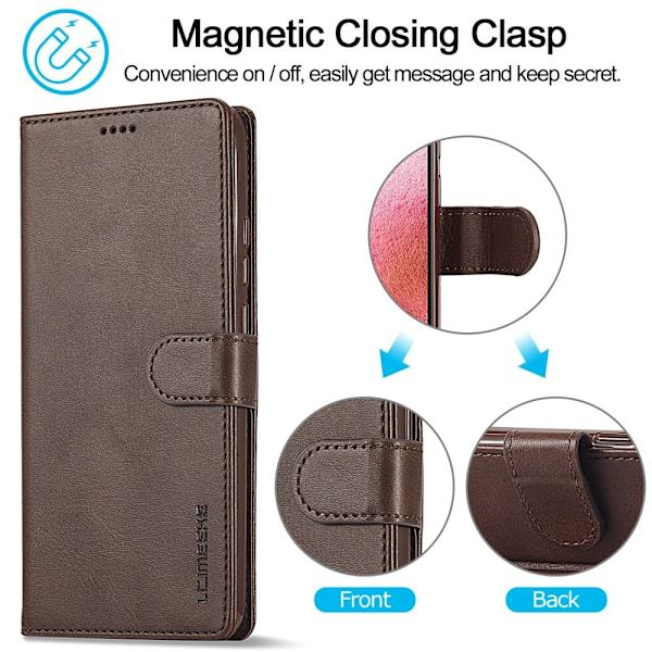 LC.IMEEKE Xiaomi Redmi Note 12 Flip Etui - Brun Brown