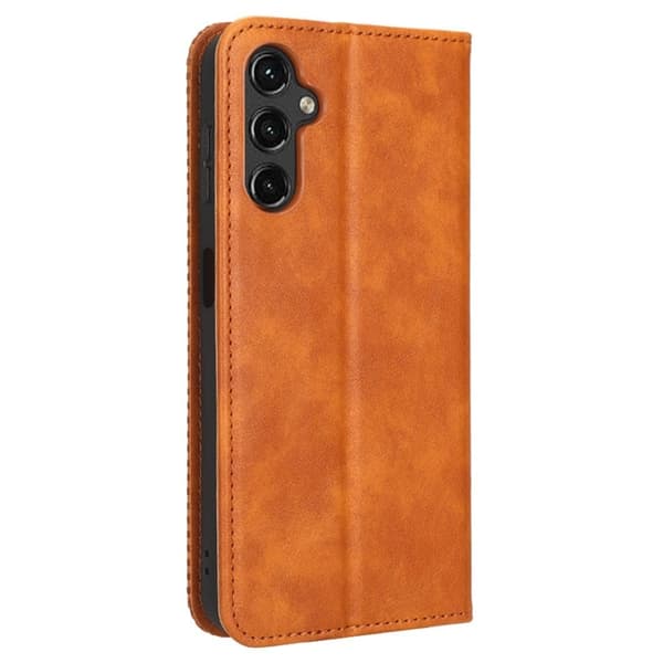 Bofink Vintage Samsung Galaxy A14 Læretui - Brun Brown