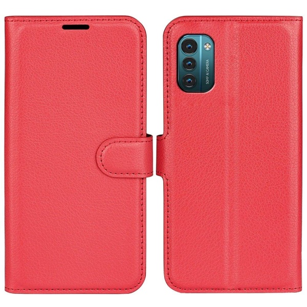 Classic Nokia G11 / Nokia G21 flip kuoret - Punainen Red