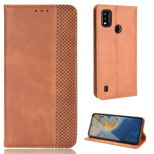 Bofink Vintage ZTE Blade A51 Læder Etui - Brun Brown