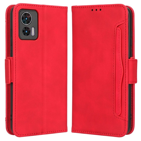 Moderni Nahkalaukku For Motorola Edge 30 Neo - Punainen Red