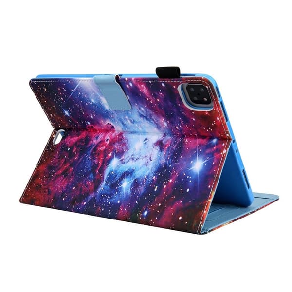 iPad Air (2020) / Pro 11 Inch (2020) Mønster Lær Etui - Cosmos Multicolor