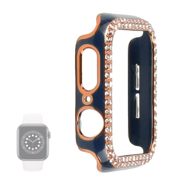 Apple Watch 40 mm dubbelfärgat strassfodral - Blå / Blå Blå