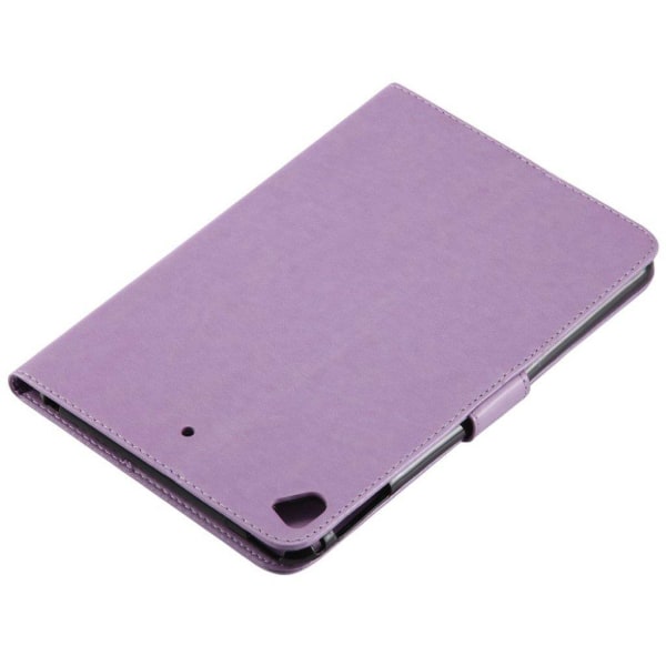 iPad Mini (2019) flower pattern leather case - Purple Purple