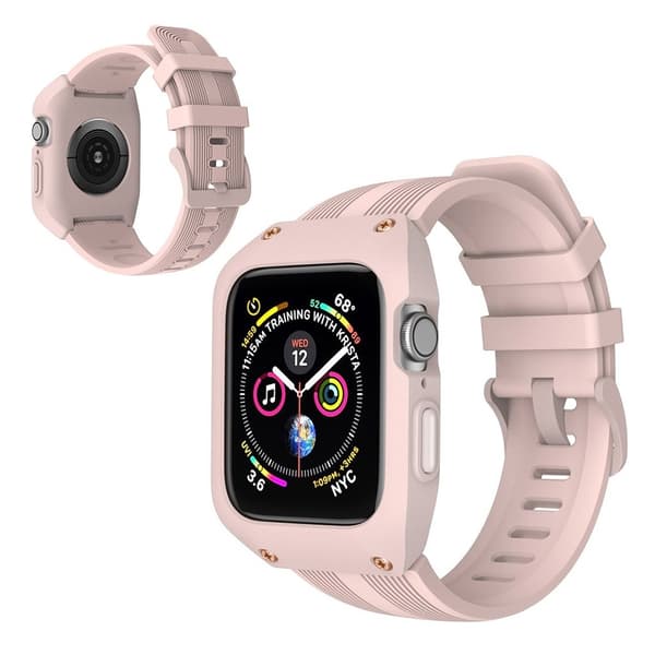 Apple Watch Series 5 40mm silikone Urrem - Lyserød Pink