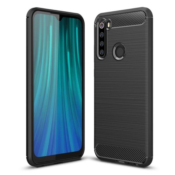 Carbon Flex Xiaomi Redmi Note 8 cover - Sort Black