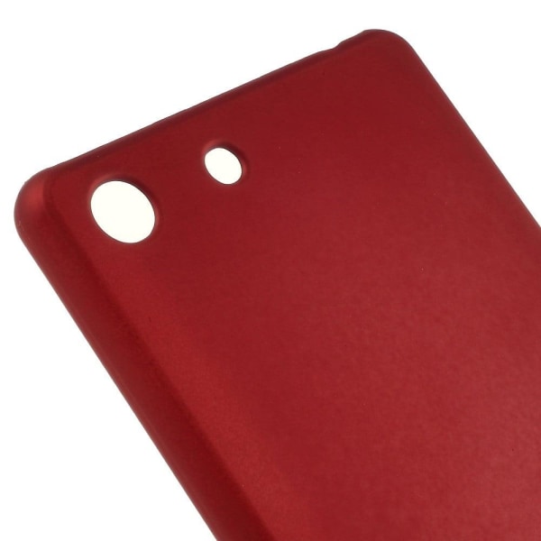 Gummibelagt hårdt plastik etui til Sony Xperia M5 E5603 / M5 Dua Red