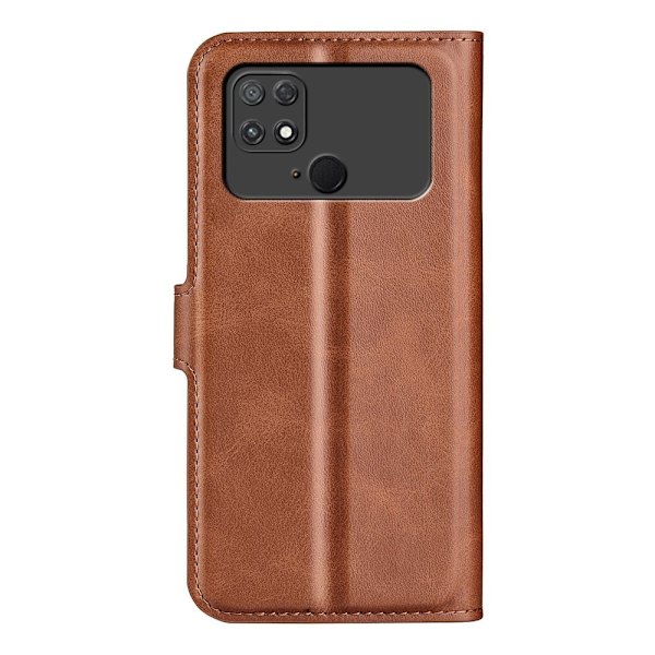 Lompakko Nahkakotelo For Xiaomi Poco C40 - Vaalean Ruskea Brown