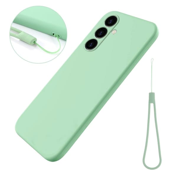 Matt Samsung Galaxy A05s skal av flytande silikon - Grön Grön