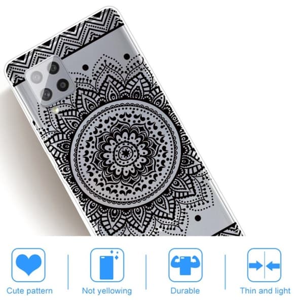 Deco Samsung Galaxy A42 5G skal - Mandala Blomma Svart