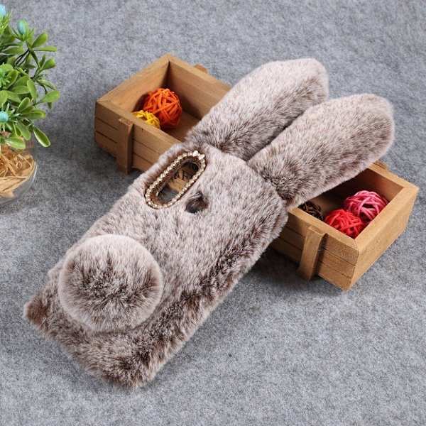 Fluffy Rabbit Huawei P30 Lite skal - Brun Brun