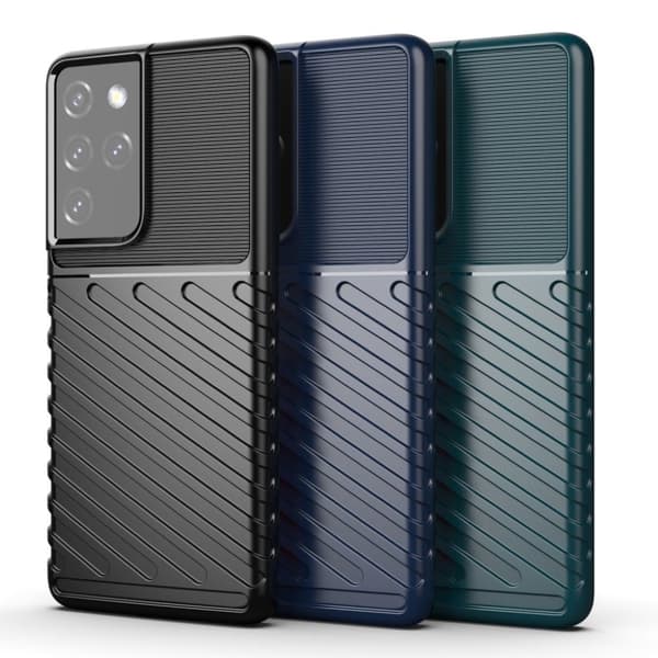 Thunder Samsung Galaxy S21 Ultra 5G kotelot - Sininen Blue