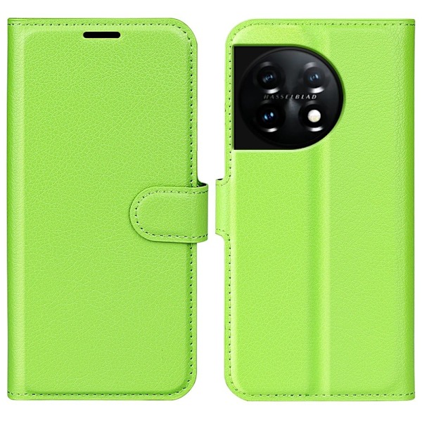 Klassisk OnePlus 11 Flip Etui - Grøn Green