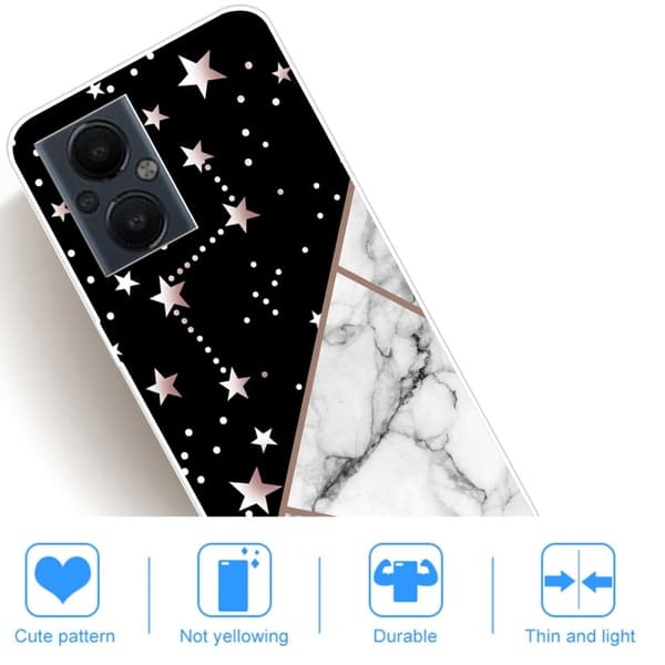 Marmormotiv OnePlus Nord N20 5G skal - Konstellation Marmorplatta multifärg