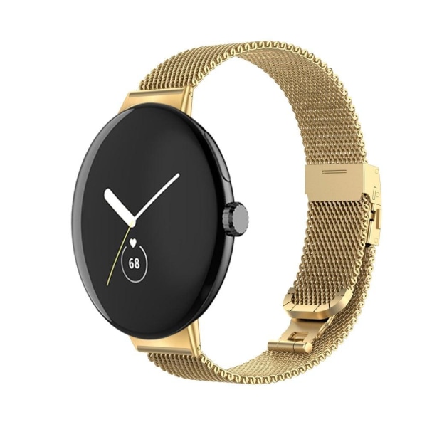 Google Pixel Watch klockarmband i rostfritt stål - Guld Guld