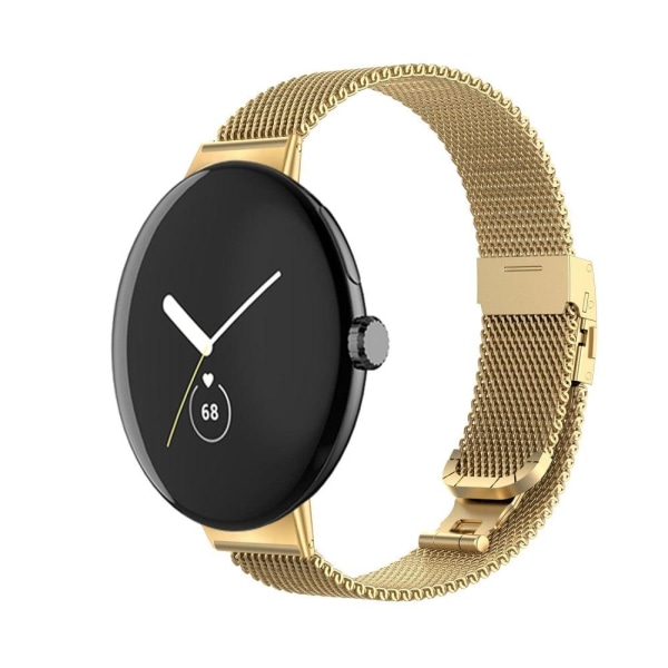 Google Pixel Watch urrem i rustfrit stål - Guld Gold