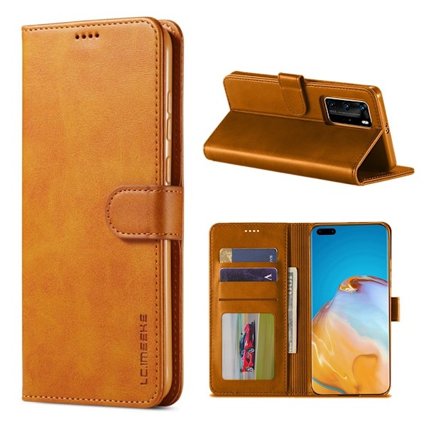 LC.Imeeke läder Huawei P40 fodral - Brun Brun
