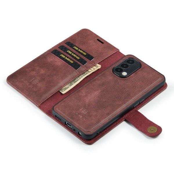 DG.Ming OnePlus Nord N200 5G 2-in-1 Pung Etui - Kaffe Brown