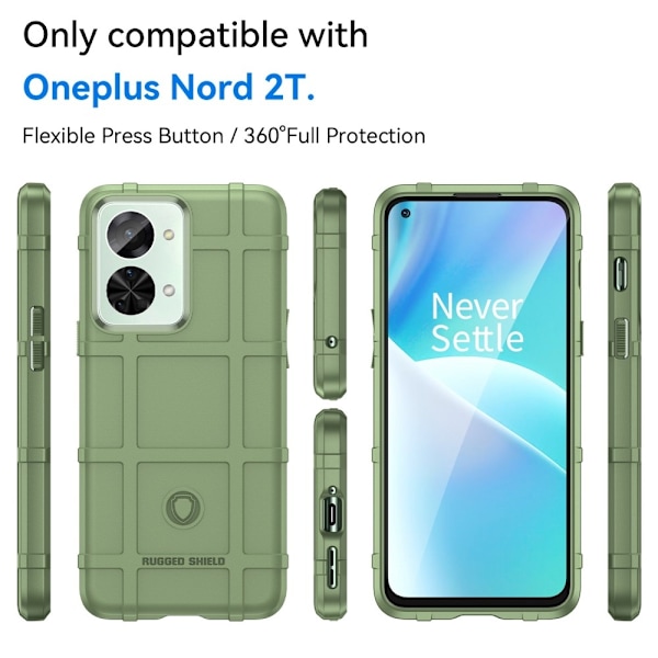 Rugged Shield OnePlus Nord 2T kotelot - Vihreä Green